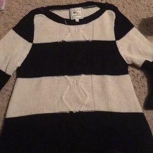 Navy Blue and White Stripe Sweater